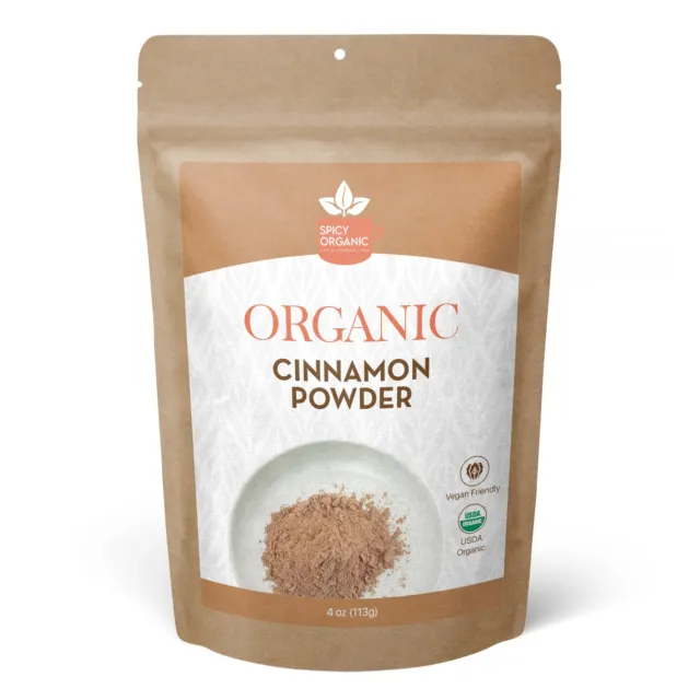 Organic Cinnamon Ground-USDA Certified Perfect for Cooking Baking & Beverages