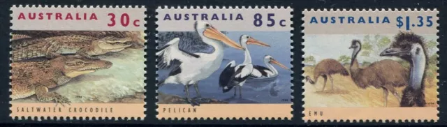 1994 Australian Wildlife Definitives IV Set Of 3 Mint Never Hinged, Clean