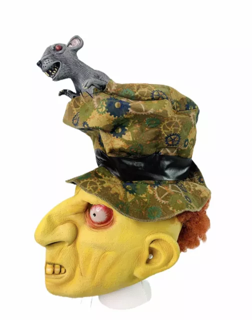 Don Post Studios Full Pullover Latex Rubber Creepy Hat with Rat Halloween Mask