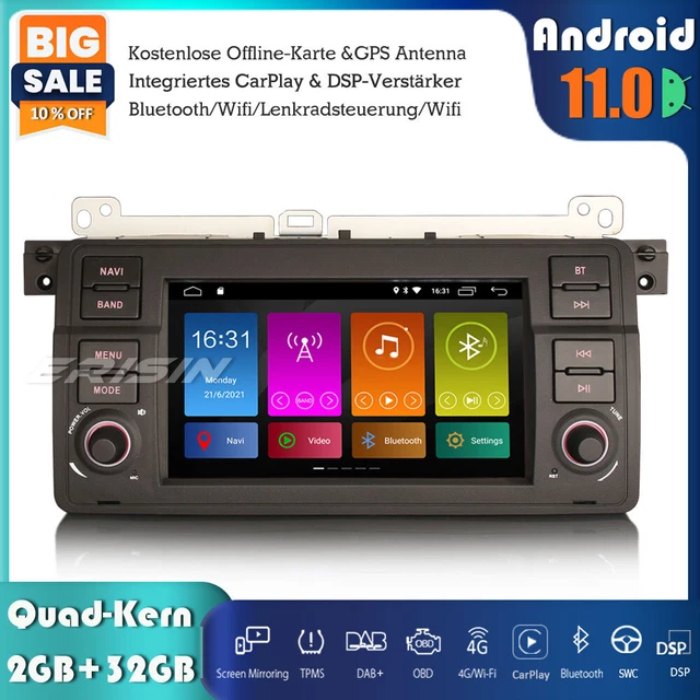 Android Autoradio Pour BMW E46 Rover 75 MG ZT Android 12 Multimédia