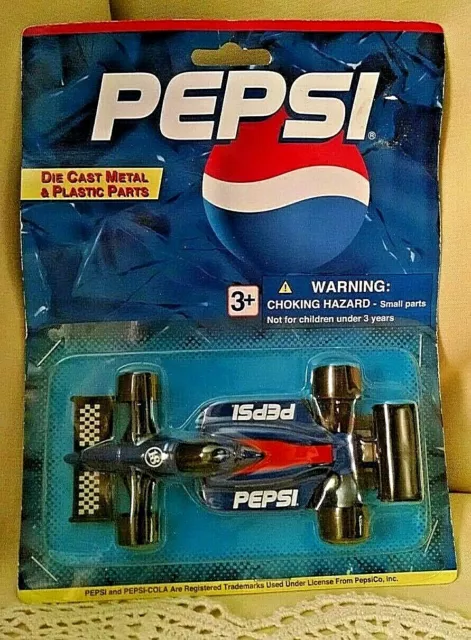 Pepsi Formula 1 Racer F1 Die Cast Plastic Nos Golden Wheel Special Edition.