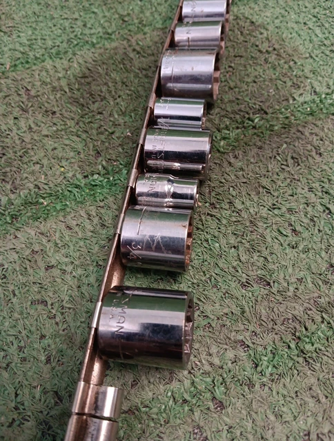 CRAFTSMAN 10PIECE MIXED Socket Set Made in USA Metric & Standard
