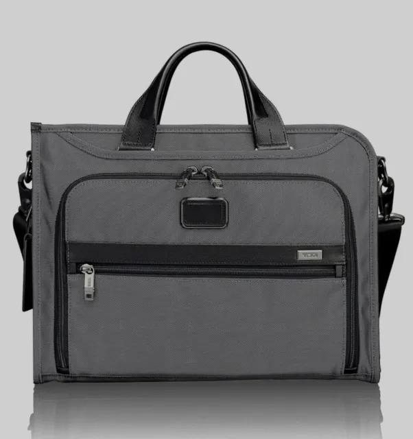 TUMI Alpha Slim Deluxe Portifolio Aktentasche Neu NP 490 Business Bag Briefcase