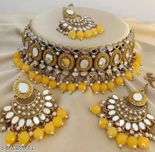22K Gold Plated South Indian Earrings Jhumka Bridal Party jhumki Jewelry Set