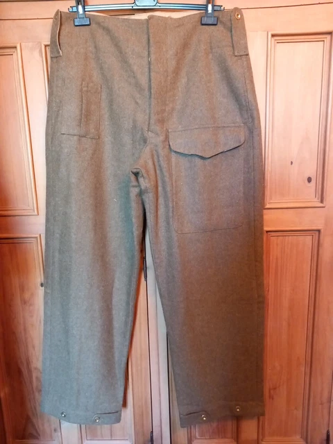 Original WW2 British Army 1940 Pattern Battledress Trousers