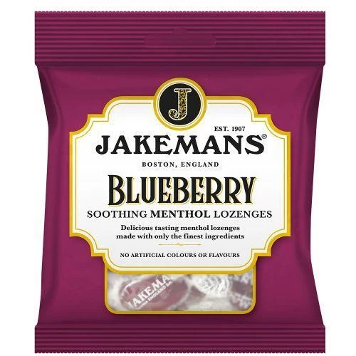 Jakemans Gorge Et Poitrine Menthol Sucreries 73g Myrtille