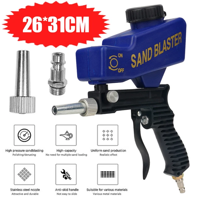 90PSI Sandstrahler Sandstrahlgerät Druckluft Düsenspitze Profi Sandstrahlpistole 90PSI Sandstrahler Sandstrahlgerät Druckluft Düsenspitze Profi Sandstrahlpistole