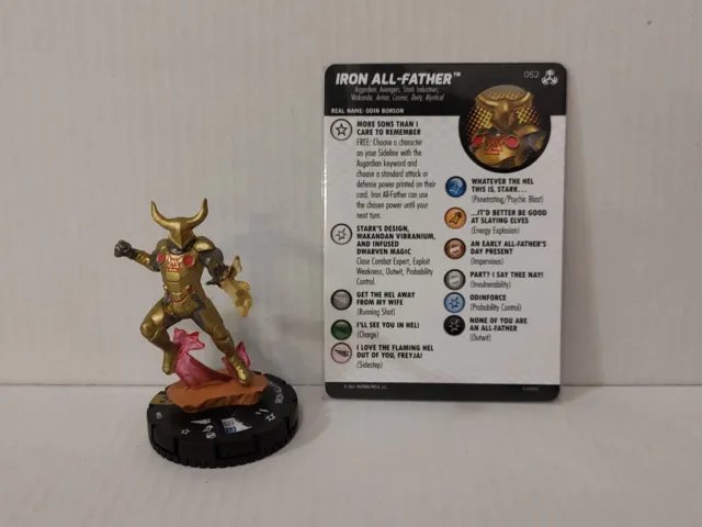 Marvel Heroclix War of the Realms 052 Iron All-Father Super Rare