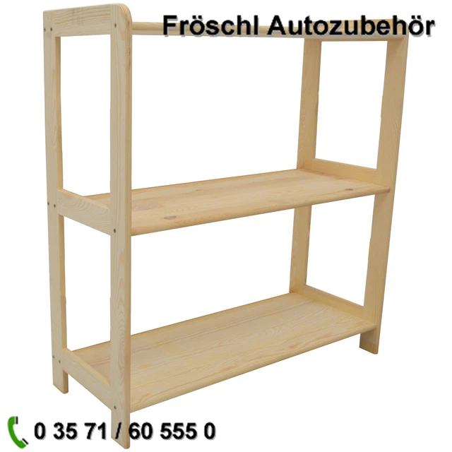 elegantes Büro Regal aus Holz für Bücher Ordner Schuhe Stiefel Büro Keller w*