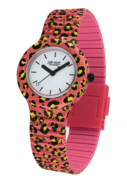 orologio HIP HOP Pop Jungle SCONTO 50% donna rosa/nero mm32 w.r.50mt ref.HWU0935 2