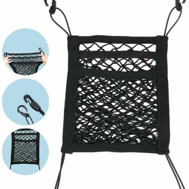 Rete di stoccaggio auto elastica per mantenere in ordine rete da parete nylon rete di stoccaggio merci 3 strati
