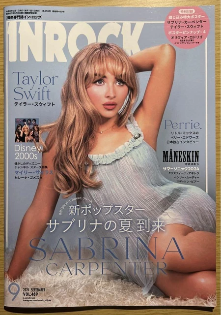 INROCK MAGAZINE SEP 2024 SABRINA CARPENTER Taylor Swift
