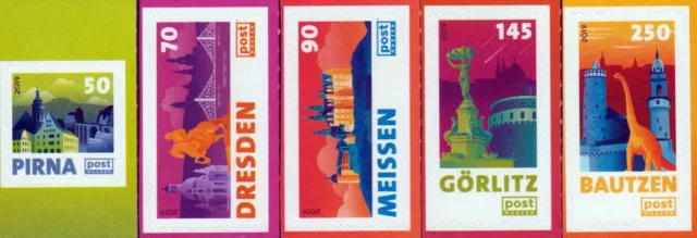 Deutsche Privatpos - Post Modern - Dauerserie "Städte" 2019, postfrisch