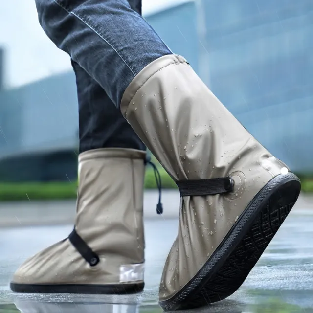 Rain Shoe Waterproof Covers Anti-slip Unisex Overshoes Boots Reusable Outdoor AU