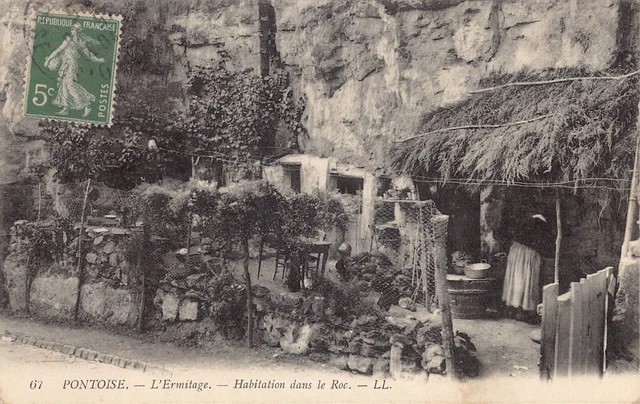 CPA Dept 95 Val d'Oise - Pontoise l' Hermitage Habitation dans le Roc