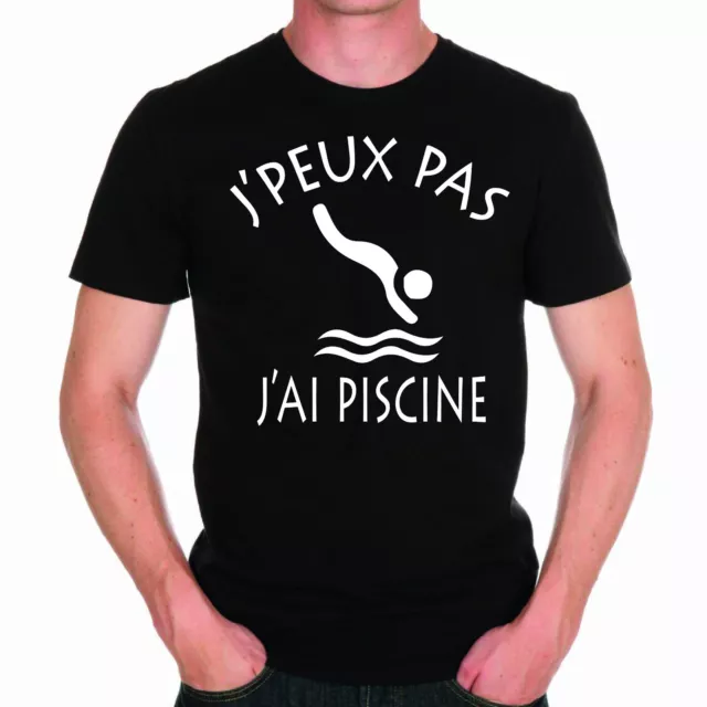 T-shirt HOMME J'PEUX PAS J'AI PISCINE