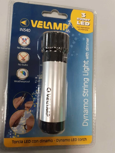 Torcia A Manovella Rolson 3 LED - Autoricaricabile E Resistente, Consegna Veloce