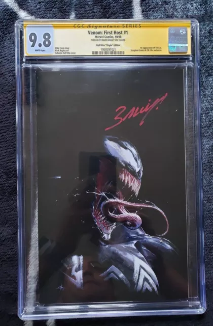 Venom First Host  #1 Gabrielle Dell Otto Virgin Cgc 9.8 sign by MARK BAGLEY