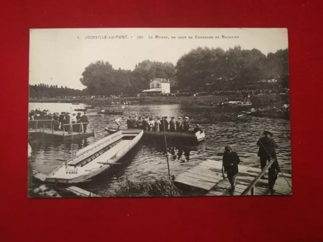 CPA 94 JOINVILLE le PONT - La Marne , Un Jour de Concours de Natation