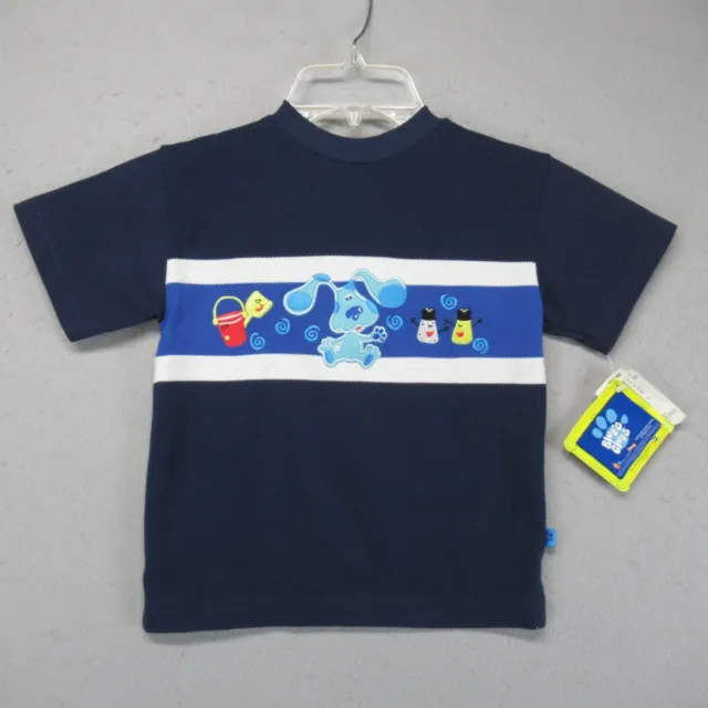 BLUES CLUES Shirt Kids Size 5 Short sleeve Viacom 1999 T Shirt Shovel Pale VTG
