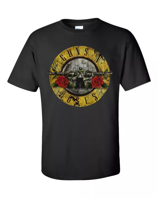Guns N' Roses T-Shirt Rock Band Official Logo Cool Tee closeout deal New