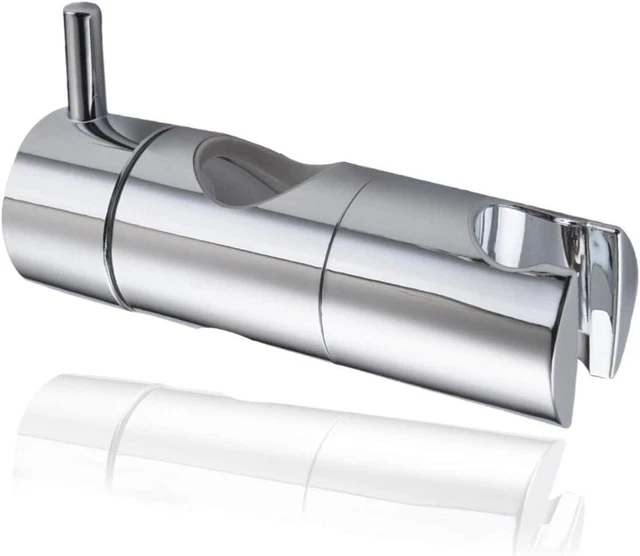 Supporto Regolabile Per Soffione Doccia - Per Barre Doccia 18-25mm | ABS Cromato | Senza Foratura