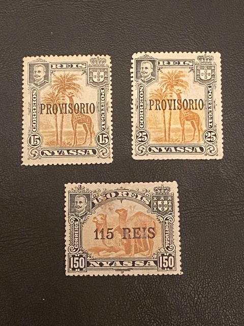 PORTUGAL : NYASSA / COLONIE - LOT de 3 TIMBRES ANCIENS - Neuf* et Oblitéré