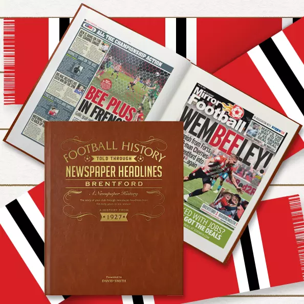 Brentford FC Personalised Football History Sports Birthday  Fan Gift Book A3
