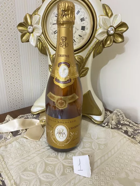Champagne Louis Roederer Cristal Brut, 1988, 750ml, 12% Vol. VINTAGE BOTTLE RARE