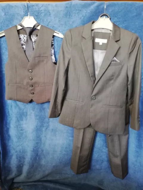 Abito Rocha John Rocha Ragazzi Grigio 3 Pezzi Età 8 (Santa Comunione/Matrimonio)