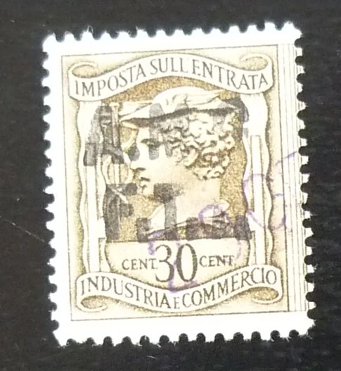 Italy Trieste Post WWII - AMG - FTT Overprint - Revenue Stamp US 1