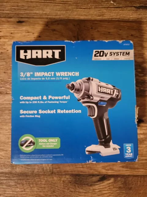 HART 20 VOLT CORDLESS 3 8 inch Impact Wrench TOOL ONLY HPIW50