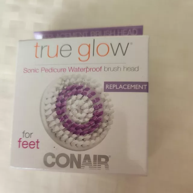 Conair for Feet True Glow Sonic  Pedicure Waterproof  Brush Head Replacement NEW