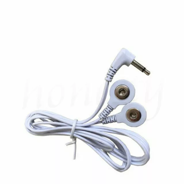 Tens Machine Electrode Pad Stub Lead Wires Kabel Stecker 3,5 mm Anschluss