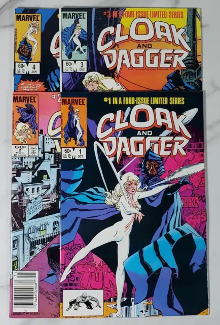 CLOAK and DAGGER Limited Series #1-4 1983 1ST ISSUE Marvel complete Leonardi