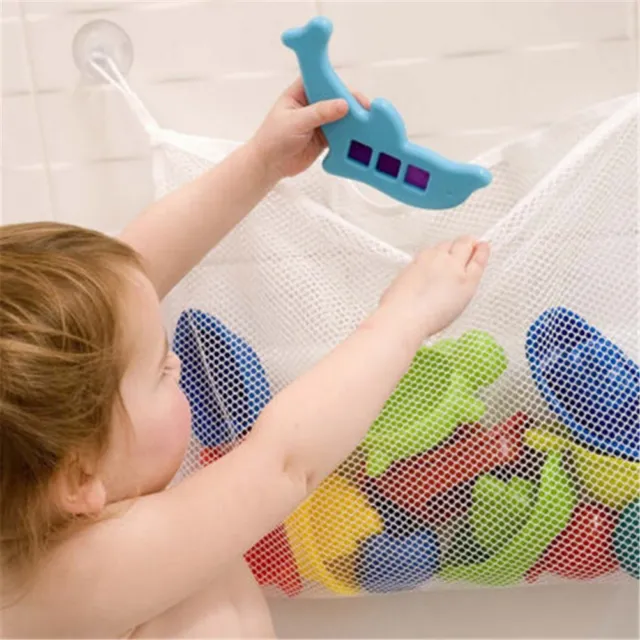 Bath Tub Organizer Bags Holder Storage Basket Kid Baby Shower Toy Net Bathtub DS