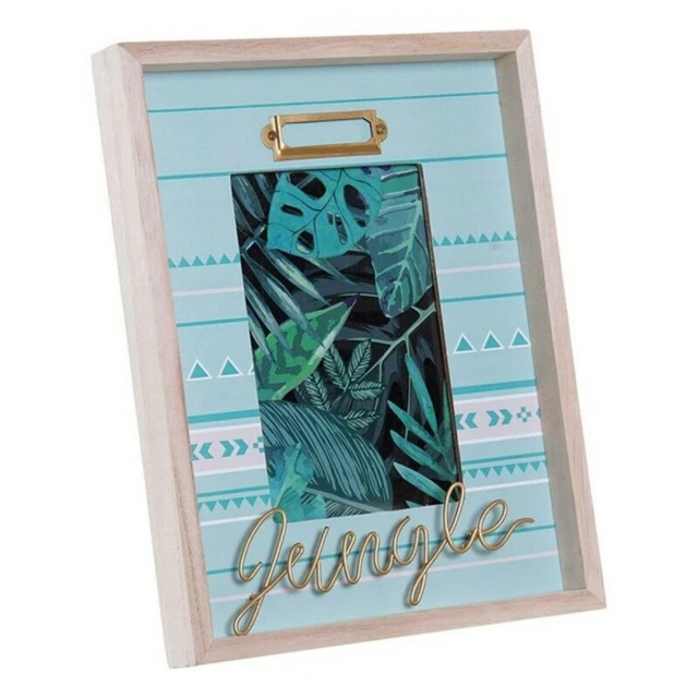 Cadre photo DKD Home Decor Greti Bois Métal 9976 (10 x 15 cm)