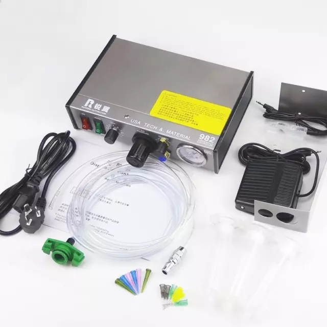 Pneumatic Dispensing Controller Auto Glue Dispenser Solder Liquid Controller 982