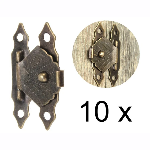 10 pièces sac à main antique étui boucle loquet boîte à bijoux cadenas hâp