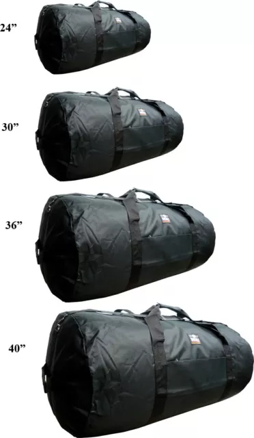 24"/30"/36"/40" Black Roll Jumbo Duffel /Cargo Bag /Suitcase - Heavy Duty