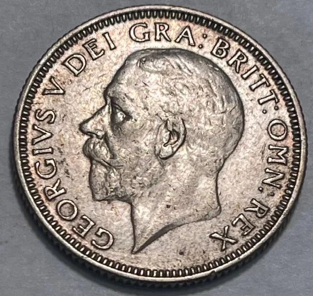 GREAT BRITAIN - George V - Silver Shilling - 1933 - Km-833 - FREE USA S&H!