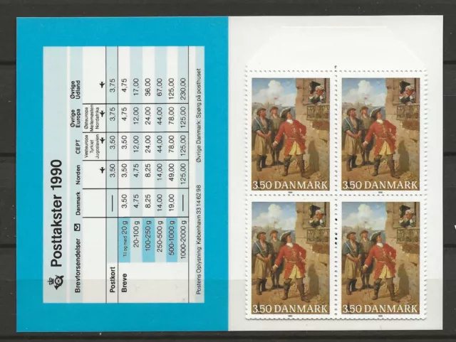 Denmark 1990  Tordenskiold birth afa 978 MNH full booklet