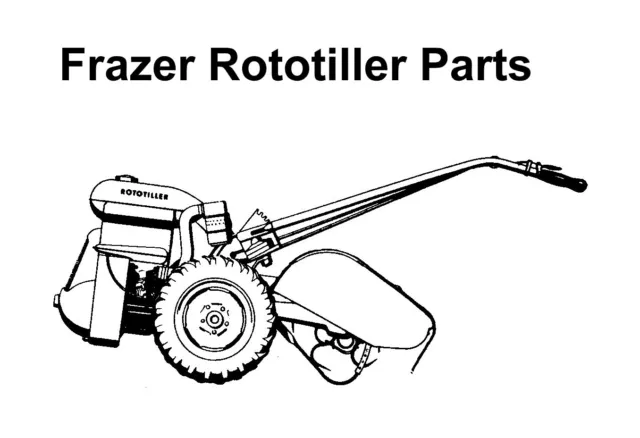 Lot of 3 Books - Parts Book + Operators Manual + Shop Manual Frazer Rototillers