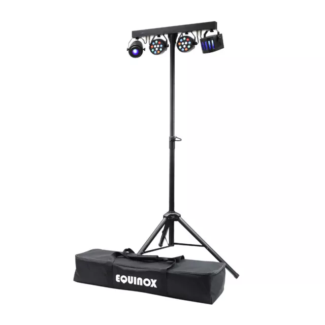 Equinox Microbar Multi System All-in-One T-bar LED DMX Mobile DJ Disco Lighting