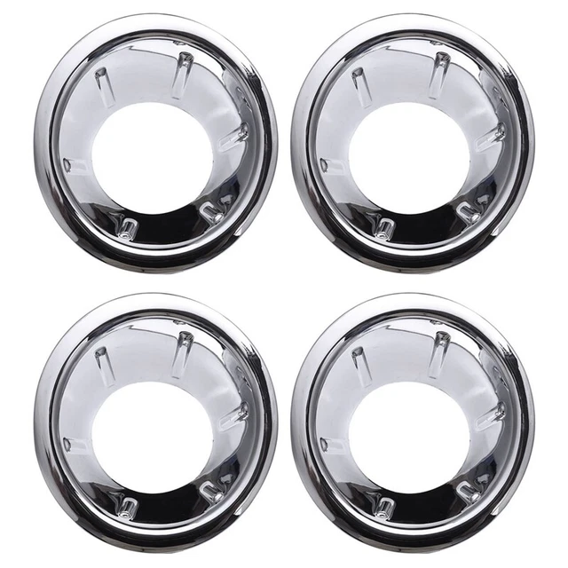 4x fog headlights bezels ABS chrome for Navara / frontier D40 07-13 M5F8