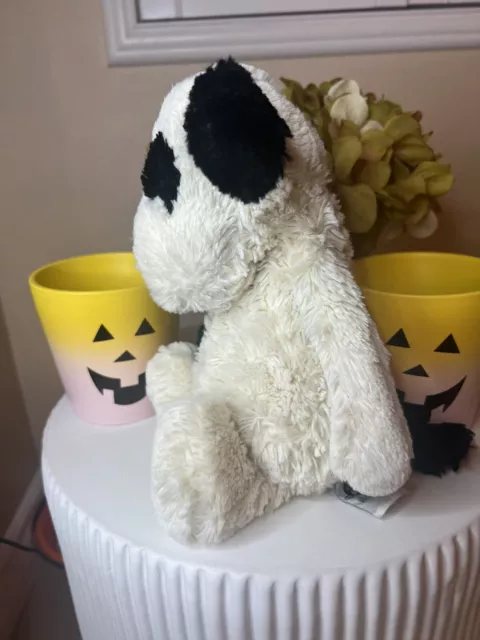 Jellycat Bashful Puppy Dog Black & White 12 Inch Plush Stuffed Animal Doggy 2