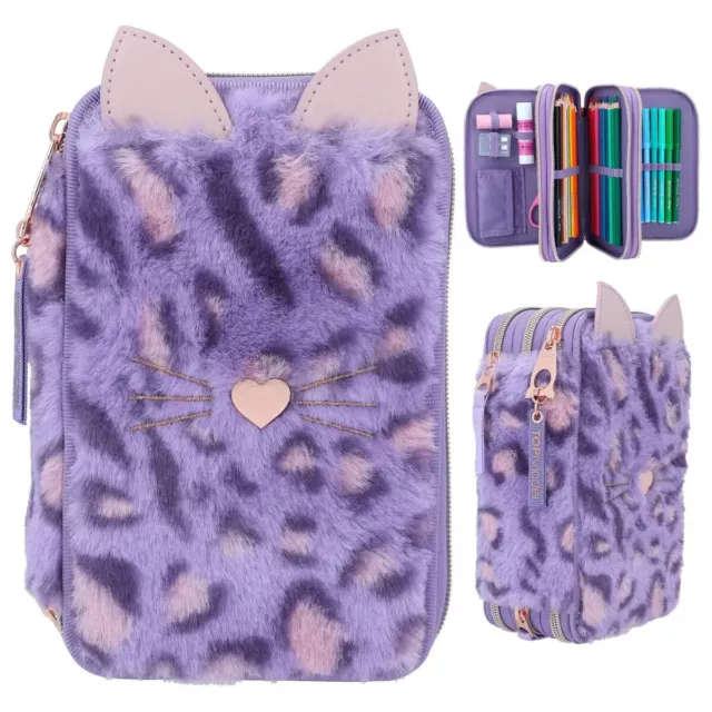 Depesche TOPModel 3-Fach Federtasche LILAC LEO LOVE