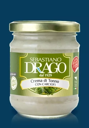 Crema Di Tonno E Carciofi Drago Conserve Bruschette Condimenti 1 Conf Da 180 Gr