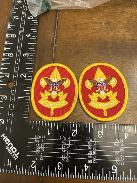 2 Vintage FIRST CLASS RANK Boy Scout Uniform Badge PATCHES BSA Award
