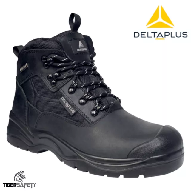 DELTA PLUS SAMY 3 S7 SR Black 100% Waterproof Steel Toe Cap Premium ...